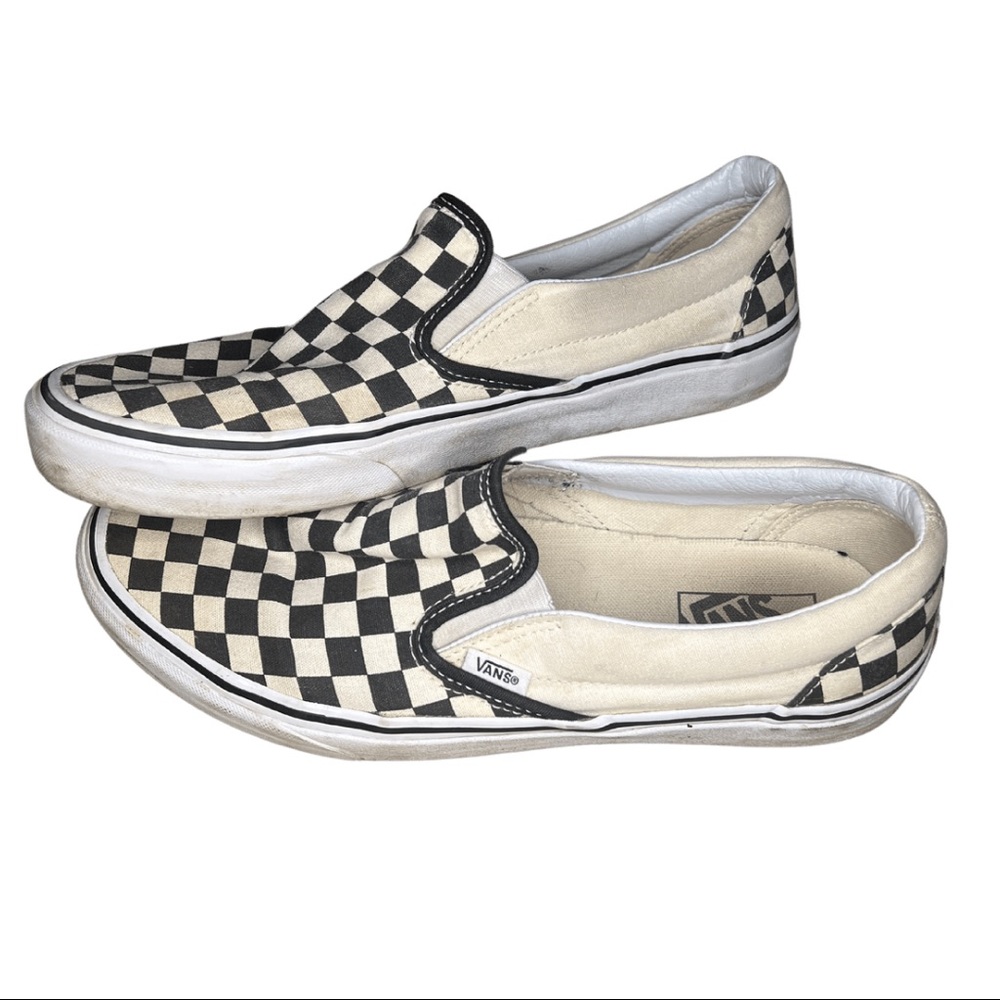 Checkerboard Slip-On Vans
